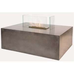  BLO FTG/GR Blocco Series Bio Fuel Fireplace Table with 16 