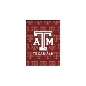  Texas A&M Aggies 60X80 Half Tone Collection Blanket/Throw 