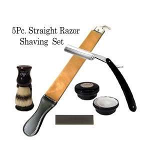  5 Pc Straight Razor Shaving Set / Kit Health & Personal 