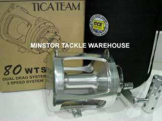 TICA 80WTS 80 WTS Trolling Reel RRB Beariing (SILVER)  