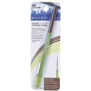 Maybelline Define, A, Brow Eyebrow Pencil, Light Brown (Quantity of 5)