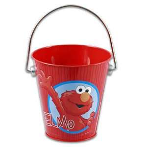  12 Pack Sesame Street Elmo Small Tin Buckets Toys & Games