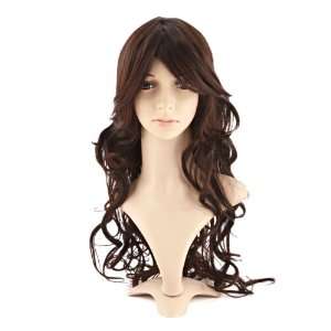   6sense Gorgeous Casual Long Curly Golden Brown Hair Full Wig Beauty