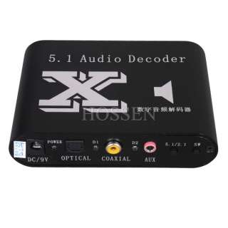 Channel DTS/AC 3 Audio Decoder RCA Optical Fiber / Coaxial 