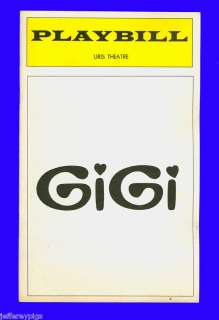 Playbill   Gigi   Alfred Drake , Maria Karnilova  