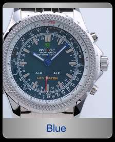 Weide* Dual Display Sport Men Quartz Wrist Watch Gift  