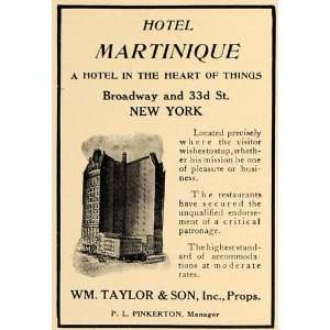  1907 Ad Hotel Martinique Resort William Taylor Tourism 