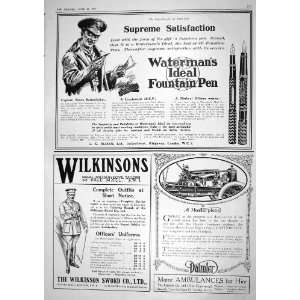 1917 WATERMANS FOUNTAIN PEN SLOAN WILKINSONS DAIMLER  