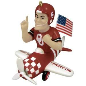  NCAA Mascot Airplane Ornament   Oklahoma Sooners Case Pack 