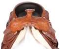 New 16 Tan Hand Carved Western Pleasure Trail Horse Leather Saddle 