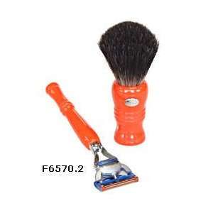  Omega Lightning Pure Badger Shaving Set with Shaving Brush 