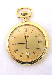 BERNEY Two Tone 1903 Mercedes Open Face POCKET WATCH New!  