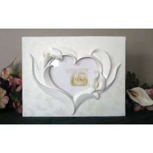  Graceful Lily White Calla Lily Guest Book 