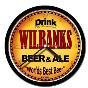  WILBANKS beer and ale cerveza wall clock: Everything Else