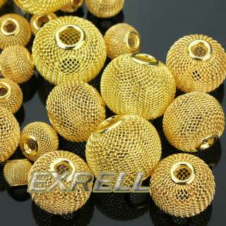 Wholesale Jewelry lots 32x Mix Size Spacer Loose Mesh Beads Charm 