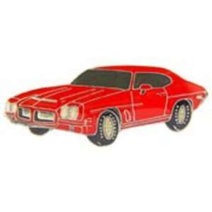  1970 Pontiac GTO Red Pin 1 Arts, Crafts & Sewing