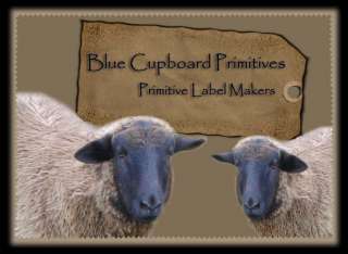 Primitive Farmhouse Sheep Woolens Labels  