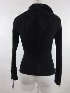 COTTON BY AUTUMN CASHMERE Black Sweater Top Sz S  