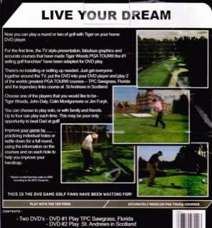 Tiger Woods PGA Tour 07 Family DVD Game! PLAY ON TV  
