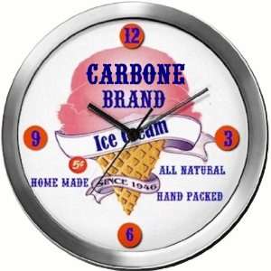  CARBONE 14 Inch Ice Cream Metal Clock Quartz Movement 