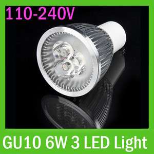 6W Warm White GU10 LED Spot Light Bulb Lamp 110V/220V Lighting Energy 