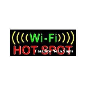  Wi Fi Hot Spot Neon Sign 13 x 32: Sports & Outdoors