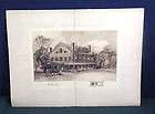 Antique Etching Print Robert Shaw Colonial Society of America Fraunce 