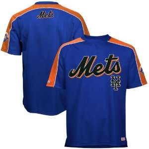  New York Mets Royal Blue Tackle Twill Crew Premium T shirt 
