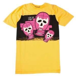  Underground Products Gas Masca   Mens T Shirt   Yellow 