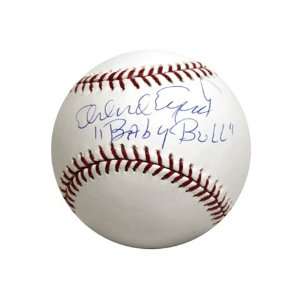  Orlando Cepeda Autographed Ball   with BABY BULL 