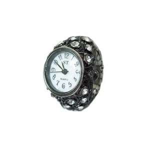    White Ring Watch Antique style with Crystals: Everything Else
