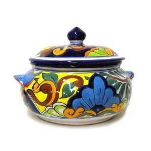  Talavera Two Piece Soup Tureen, Assorted Colors and Paint 