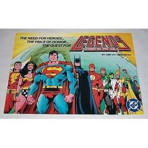 Vintage 1986 JLA Justice League of America DC Comics Shop Dealer 1980 