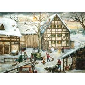  Farm Yard German Christmas Advent Calendar: Home & Kitchen