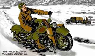 1945 HARLEY DAVIDSON MILITARY WLA 750CC MOTORCYCLE  