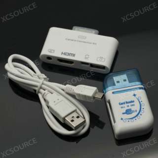   Kit HDMI 4 in 1 Digital USB Cable Adapter For iPad 2 iOS5 AC10  