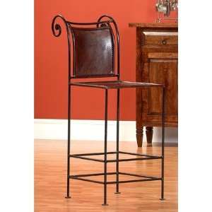  30 Pub Leather and Iron Barstool