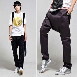 Mens Stylish Hip Hop Casual Trousers Harem Pants 2 colors 4 sizes 
