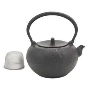  Large Leaf Cast Iron Teapot: Home & Kitchen