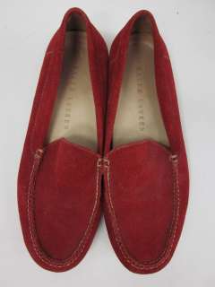 RALPH LAUREN Red Suede Loafers Flats Sz 7  