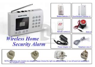 Home Wireless Autodial Phone 99zone Garden Security Alarm System Door 