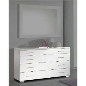  Modern Single Dresser in White Made in Italy 33B75