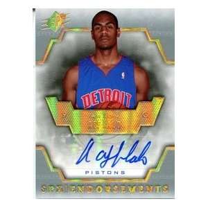  Aaron Afflalo Autographed 2007 2008 Upper Deck SPx Card 