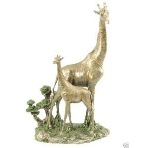  NatureCraft African Giraffe Jungle Mother Baby Figurine 