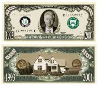 Bill Clinton Million Dollar Bill (5/$3.00)  