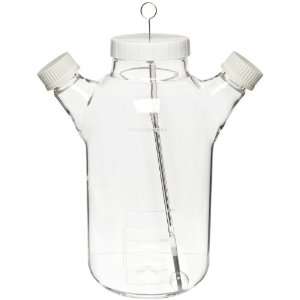 Wheaton 356839 Glass 6000mL MagnaFlex Microcarrier Spinner Flask, with 