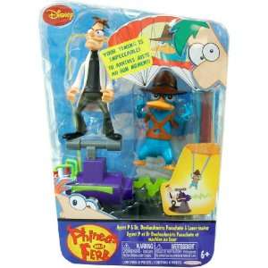   Agent P & Dr. Doofenshmirtz Parachute & Laserinator Toys & Games