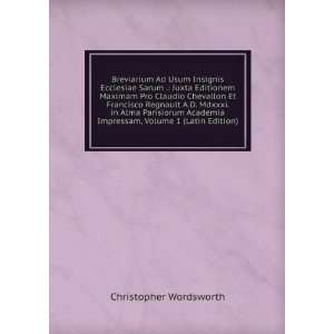   Impressam, Volume 1 (Latin Edition) Christopher Wordsworth Books