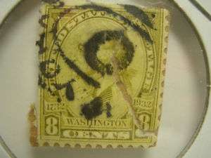 Scott #713 George Washington US Stamp 8C UG S1 70  