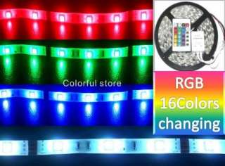 5M Waterproof SMD 5050 RGB LED Strip 150LEDs +IR Remote  